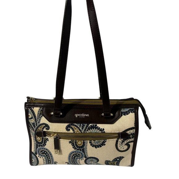 Spartina 449 Daufuskie Island Juliette Paisley Purse Linen Canvas Shoulder Bag - Picture 1 of 14